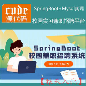 SpringBoot+Mysql实现的校园在线兼职实习招聘管理系统源码+运行视频教程